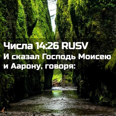 Picture 02 - Числа 14:26 RUSV - И сказал Господь Моисею и - Bible Verse Picture