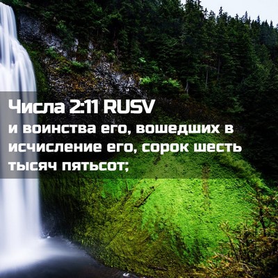 Picture 02 - Числа 2:11 RUSV - и воинства его, вошедших в - Bible Verse Picture