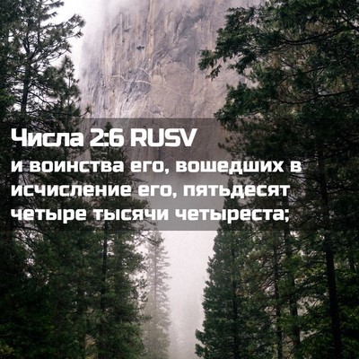 Picture 02 - Числа 2:6 RUSV - и воинства его, вошедших в - Bible Verse Picture
