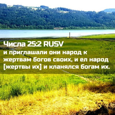 Picture 02 - Числа 25:2 RUSV - и приглашали они народ к - Bible Verse Picture