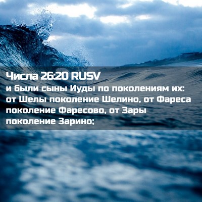 Picture 02 - Числа 26:20 RUSV - и были сыны Иуды по - Bible Verse Picture