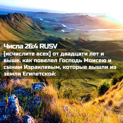 Picture 02 - Числа 26:4 RUSV - [исчислите всех] от - Bible Verse Picture