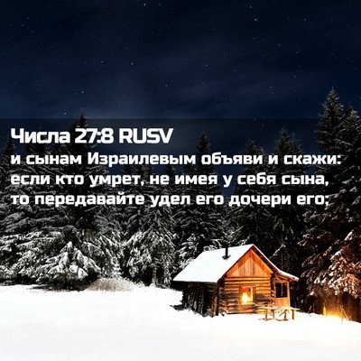 Picture 02 - Числа 27:8 RUSV - и сынам Израилевым объяви - Bible Verse Picture