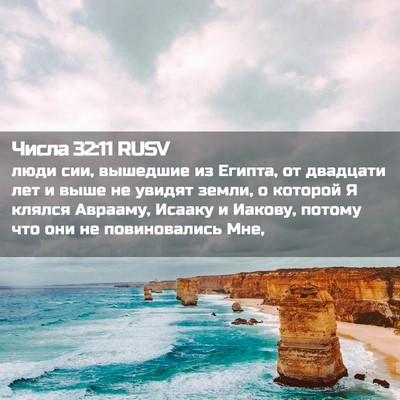 Picture 02 - Числа 32:11 RUSV - люди сии, вышедшие из - Bible Verse Picture