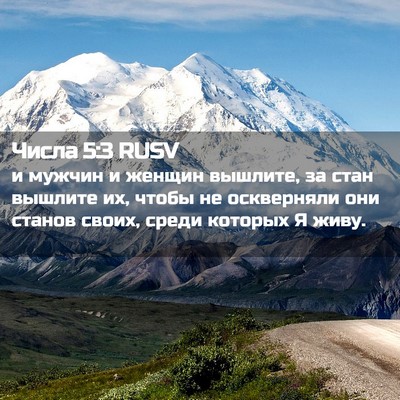 Picture 02 - Числа 5:3 RUSV - и мужчин и женщин вышлите, - Bible Verse Picture