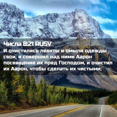 Picture 02 - Числа 8:21 RUSV - И очистились левиты и - Bible Verse Picture