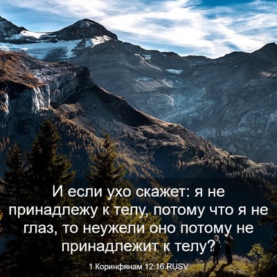 Picture 03 - 1 Коринфянам 12:16 RUSV - И если ухо скажет: я не - Bible Verse Picture
