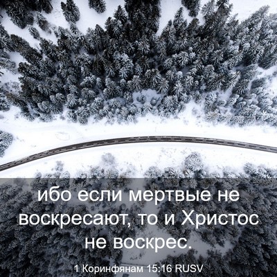 Picture 03 - 1 Коринфянам 15:16 RUSV - ибо если мертвые не - Bible Verse Picture