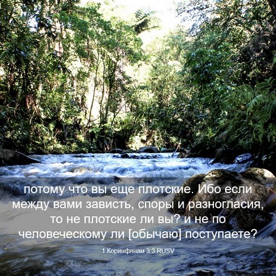 Picture 03 - 1 Коринфянам 3:3 RUSV - потому что вы еще плотские. - Bible Verse Picture