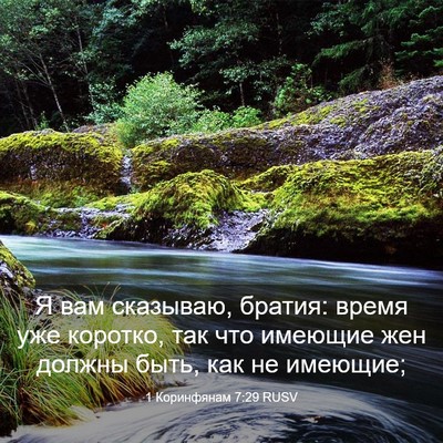 Picture 03 - 1 Коринфянам 7:29 RUSV - Я вам сказываю, братия: - Bible Verse Picture