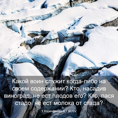 Picture 03 - 1 Коринфянам 9:7 RUSV - Какой воин служит - Bible Verse Picture