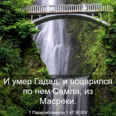 Picture 03 - 1 Паралипоменон 1:47 RUSV - И умер Гадад, и воцарился - Bible Verse Picture