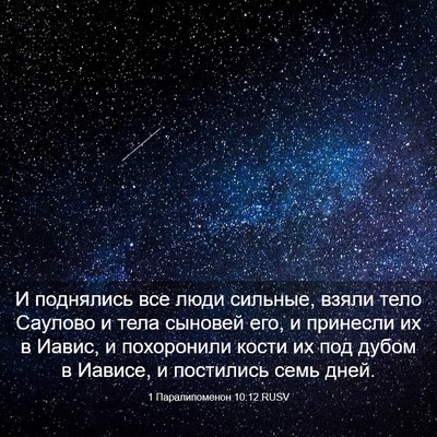 Picture 03 - 1 Паралипоменон 10:12 RUSV - И поднялись все люди - Bible Verse Picture