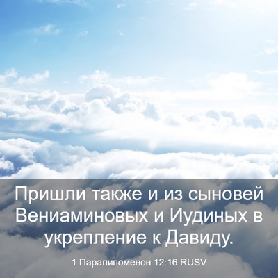 Picture 03 - 1 Паралипоменон 12:16 RUSV - Пришли также и из сыновей - Bible Verse Picture