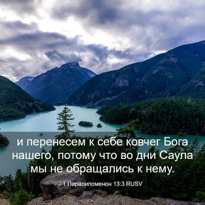 Picture 03 - 1 Паралипоменон 13:3 RUSV - и перенесем к себе ковчег - Bible Verse Picture