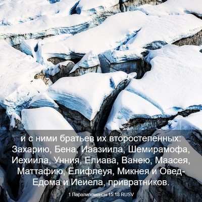 Picture 03 - 1 Паралипоменон 15:18 RUSV - и с ними братьев их - Bible Verse Picture
