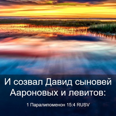 Picture 03 - 1 Паралипоменон 15:4 RUSV - И созвал Давид сыновей - Bible Verse Picture