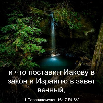 Picture 03 - 1 Паралипоменон 16:17 RUSV - и что поставил Иакову в - Bible Verse Picture