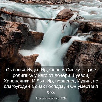 Picture 03 - 1 Паралипоменон 2:3 RUSV - Сыновья Иуды: Ир, Онан и - Bible Verse Picture