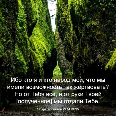 Picture 03 - 1 Паралипоменон 29:14 RUSV - Ибо кто я и кто народ мой, - Bible Verse Picture