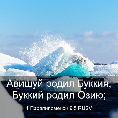 Picture 03 - 1 Паралипоменон 6:5 RUSV - Авишуй родил Буккия, - Bible Verse Picture