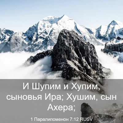Picture 03 - 1 Паралипоменон 7:12 RUSV - И Шупим и Хупим, сыновья - Bible Verse Picture