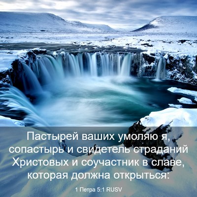 Picture 03 - 1 Петра 5:1 RUSV - Пастырей ваших умоляю я, - Bible Verse Picture