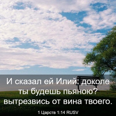 Picture 03 - 1 Царств 1:14 RUSV - И сказал ей Илий: доколе ты - Bible Verse Picture