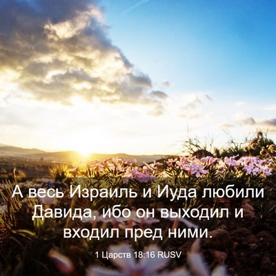 Picture 03 - 1 Царств 18:16 RUSV - А весь Израиль и Иуда - Bible Verse Picture