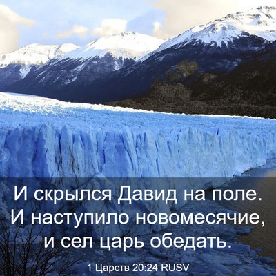 Picture 03 - 1 Царств 20:24 RUSV - И скрылся Давид на поле. И - Bible Verse Picture