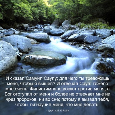 Picture 03 - 1 Царств 28:15 RUSV - И сказал Самуил Саулу: для - Bible Verse Picture