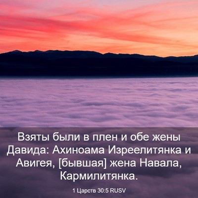 Picture 03 - 1 Царств 30:5 RUSV - Взяты были в плен и обе - Bible Verse Picture