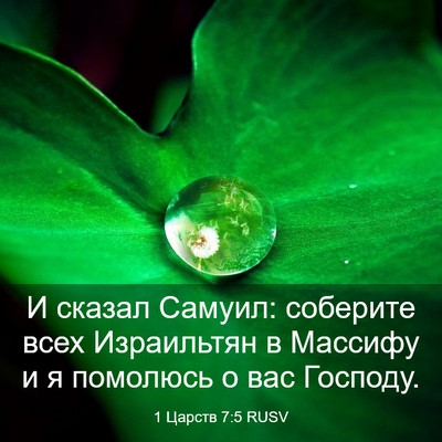 Picture 03 - 1 Царств 7:5 RUSV - И сказал Самуил: соберите - Bible Verse Picture