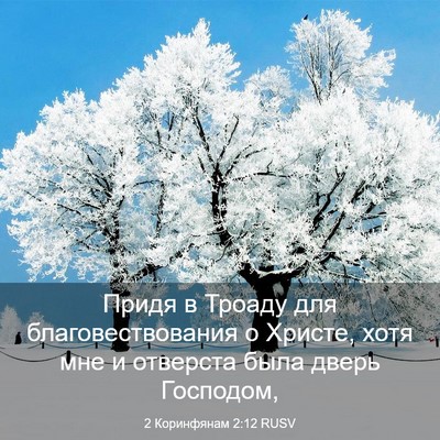 Picture 03 - 2 Коринфянам 2:12 RUSV - Придя в Троаду для - Bible Verse Picture