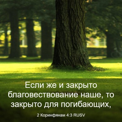 Picture 03 - 2 Коринфянам 4:3 RUSV - Если же и закрыто - Bible Verse Picture