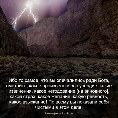 Picture 03 - 2 Коринфянам 7:11 RUSV - Ибо то самое, что вы - Bible Verse Picture