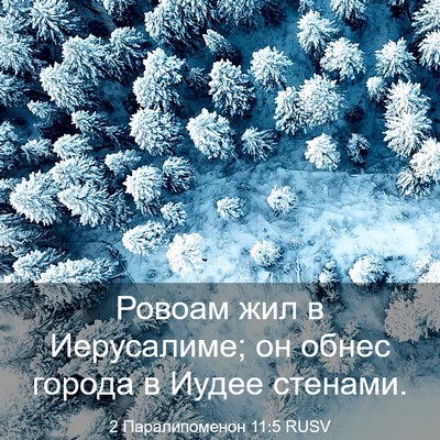 Picture 03 - 2 Паралипоменон 11:5 RUSV - Ровоам жил в Иерусалиме; он - Bible Verse Picture