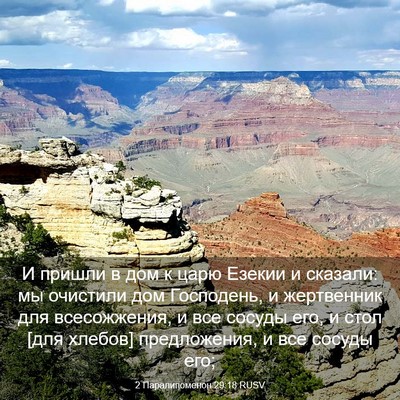 Picture 03 - 2 Паралипоменон 29:18 RUSV - И пришли в дом к царю - Bible Verse Picture