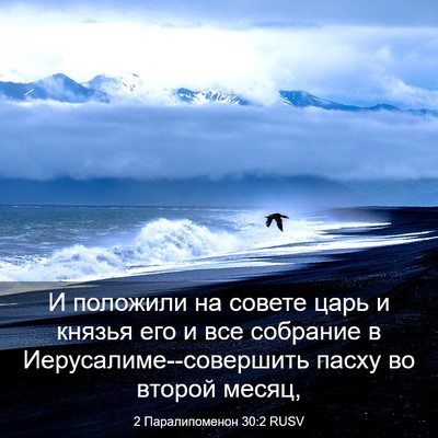 Picture 03 - 2 Паралипоменон 30:2 RUSV - И положили на совете царь и - Bible Verse Picture