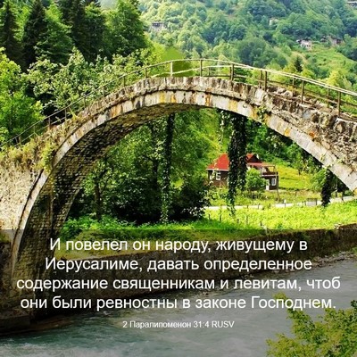 Picture 03 - 2 Паралипоменон 31:4 RUSV - И повелел он народу, - Bible Verse Picture