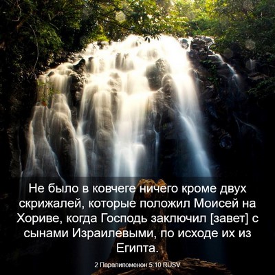 Picture 03 - 2 Паралипоменон 5:10 RUSV - Не было в ковчеге ничего - Bible Verse Picture
