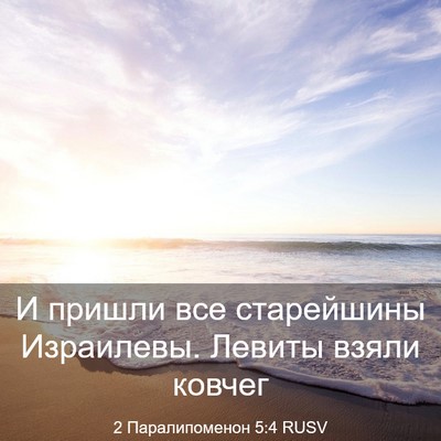 Picture 03 - 2 Паралипоменон 5:4 RUSV - И пришли все старейшины - Bible Verse Picture