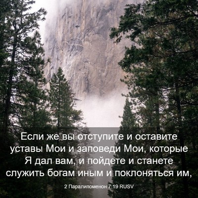 Picture 03 - 2 Паралипоменон 7:19 RUSV - Если же вы отступите и - Bible Verse Picture