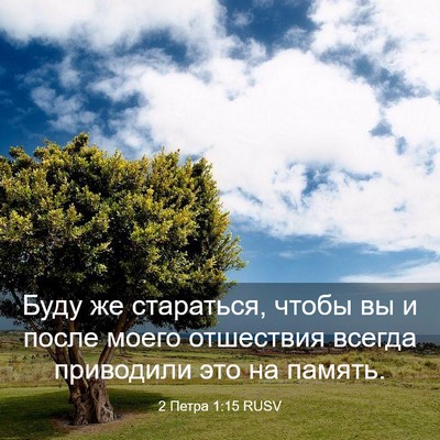 Picture 03 - 2 Петра 1:15 RUSV - Буду же стараться, чтобы вы - Bible Verse Picture