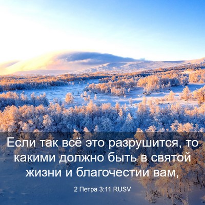 Picture 03 - 2 Петра 3:11 RUSV - Если так всё это - Bible Verse Picture