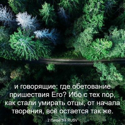 Picture 03 - 2 Петра 3:4 RUSV - и говорящие: где - Bible Verse Picture