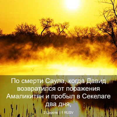 Picture 03 - 2 Царств 1:1 RUSV - По смерти Саула, когда - Bible Verse Picture