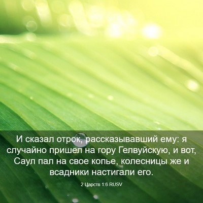 Picture 03 - 2 Царств 1:6 RUSV - И сказал отрок, - Bible Verse Picture