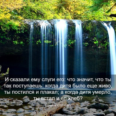 Picture 03 - 2 Царств 12:21 RUSV - И сказали ему слуги его: - Bible Verse Picture