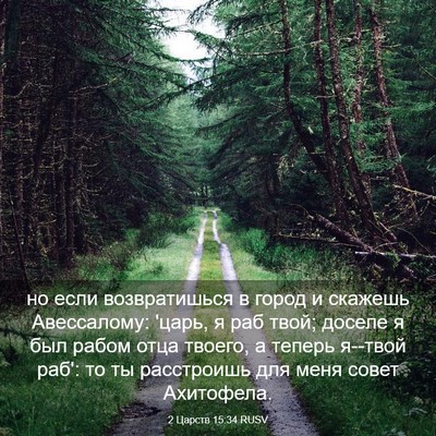 Picture 03 - 2 Царств 15:34 RUSV - но если возвратишься в - Bible Verse Picture
